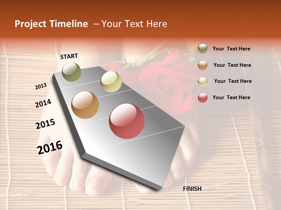 Blossom Toenails Flowers PowerPoint Template