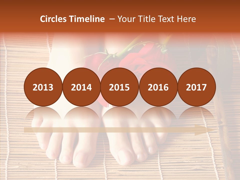 Blossom Toenails Flowers PowerPoint Template