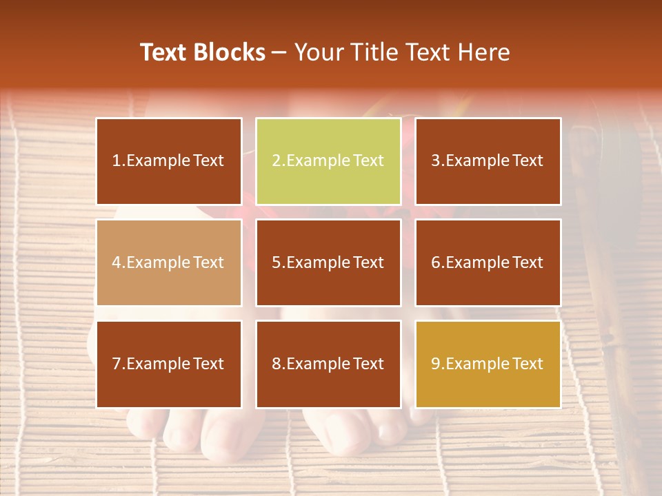 Blossom Toenails Flowers PowerPoint Template