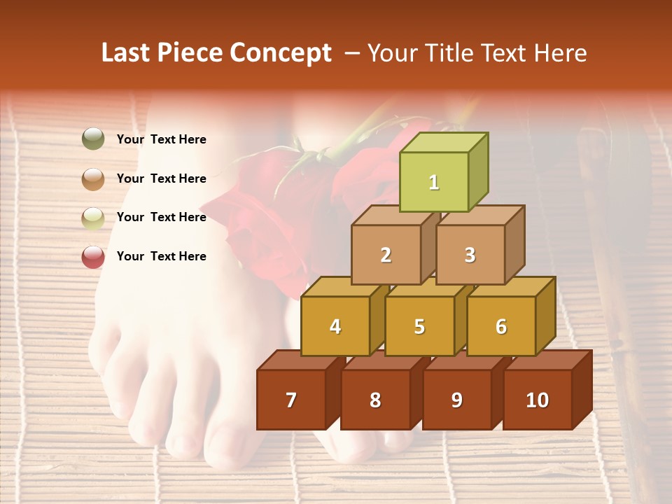 Blossom Toenails Flowers PowerPoint Template