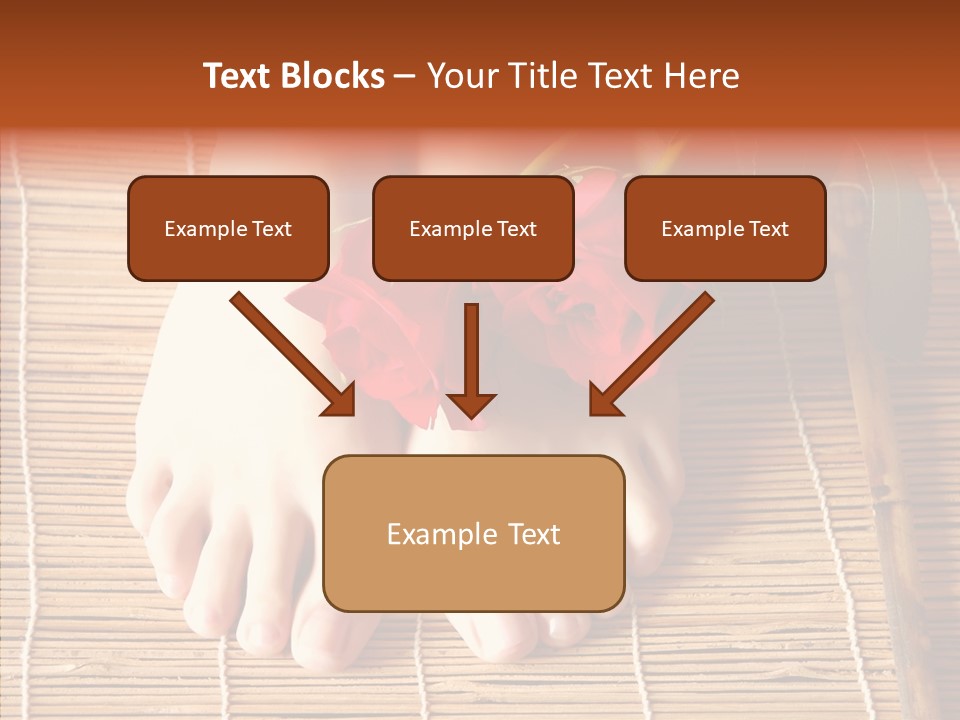 Blossom Toenails Flowers PowerPoint Template
