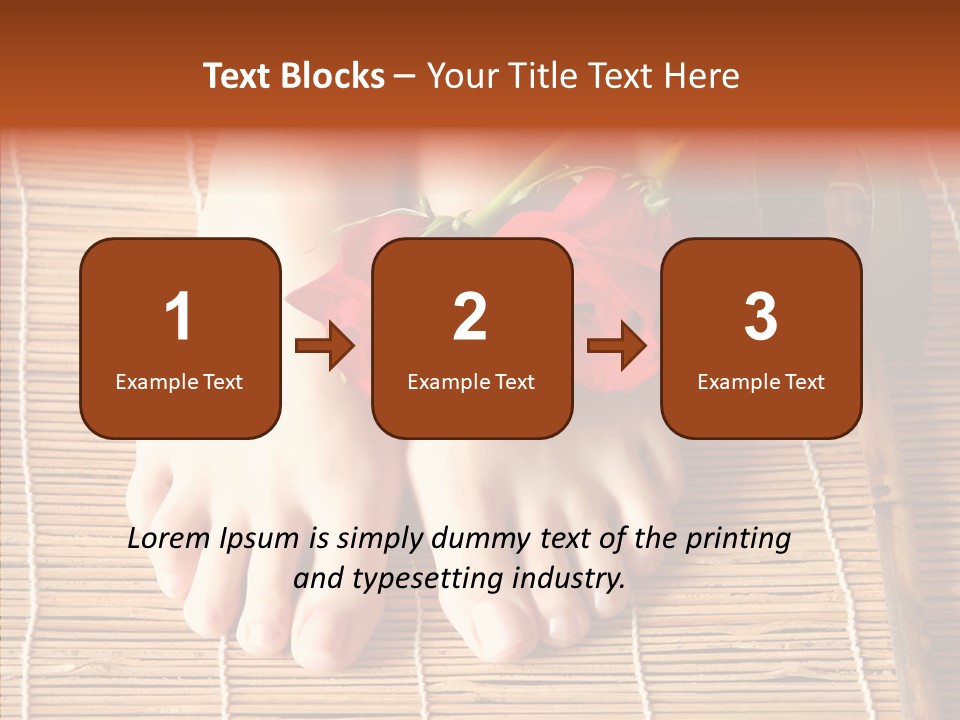 Blossom Toenails Flowers PowerPoint Template