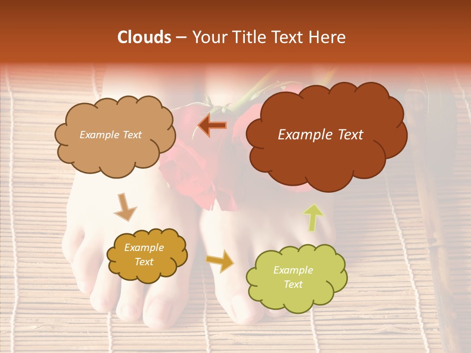 Blossom Toenails Flowers PowerPoint Template