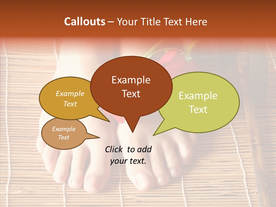 Blossom Toenails Flowers PowerPoint Template