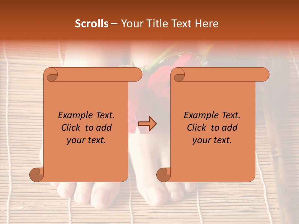 Blossom Toenails Flowers PowerPoint Template