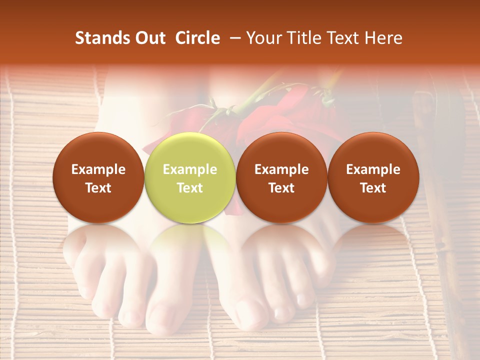 Blossom Toenails Flowers PowerPoint Template