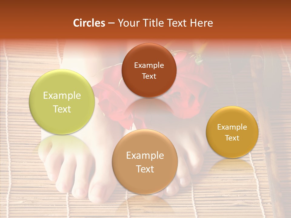 Blossom Toenails Flowers PowerPoint Template