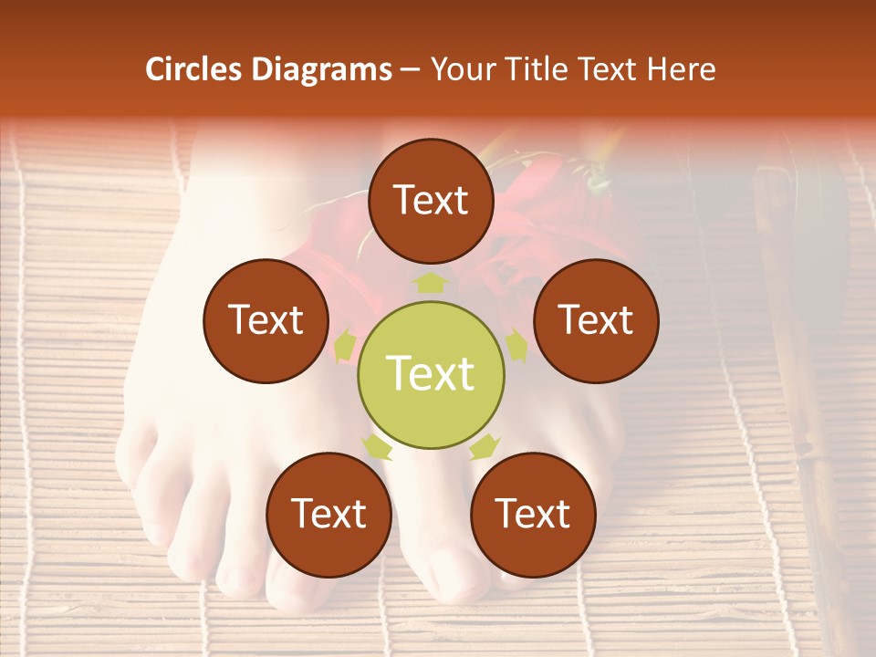 Blossom Toenails Flowers PowerPoint Template