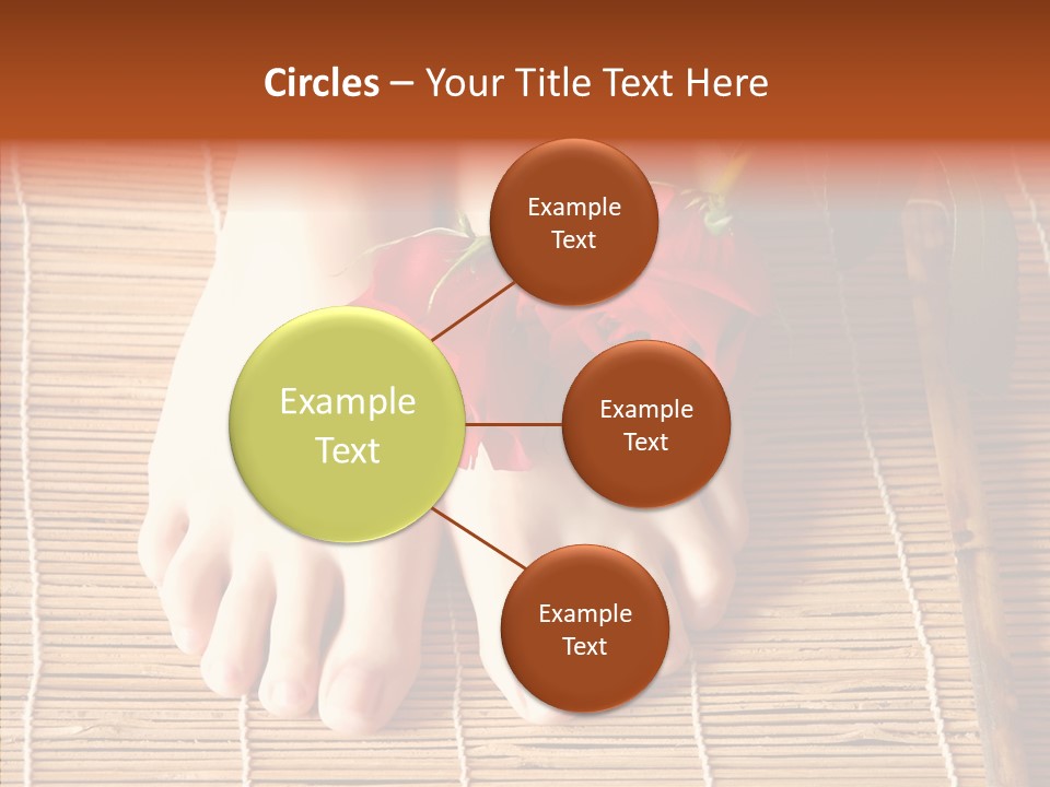 Blossom Toenails Flowers PowerPoint Template