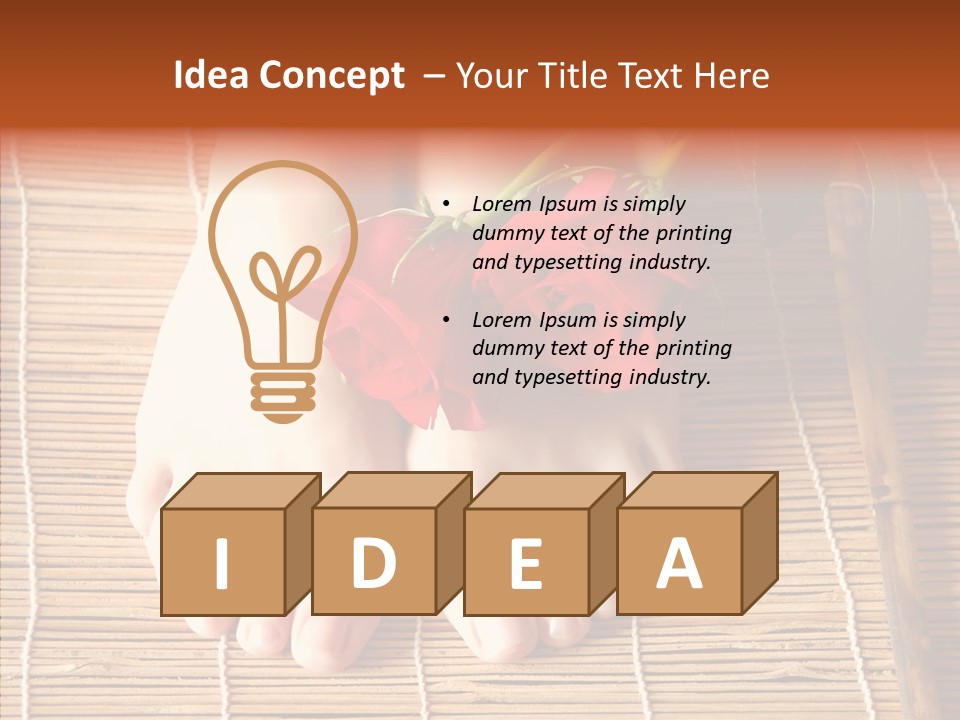 Blossom Toenails Flowers PowerPoint Template