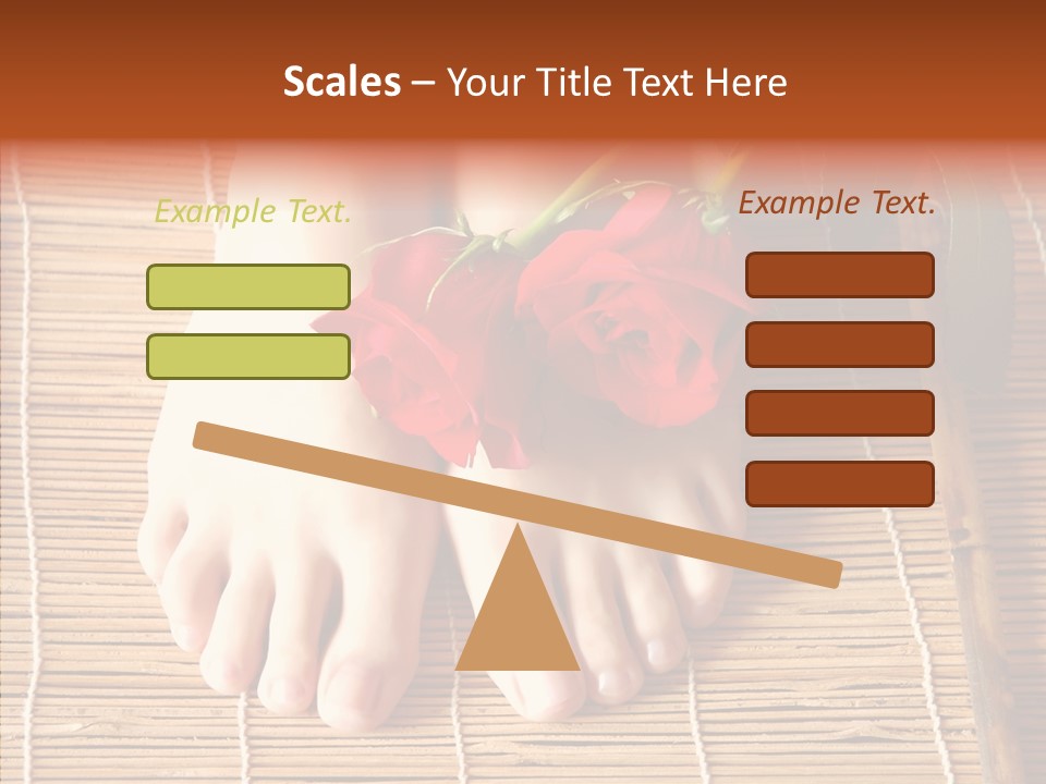 Blossom Toenails Flowers PowerPoint Template