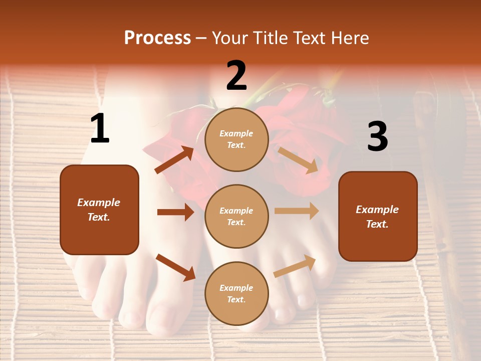 Blossom Toenails Flowers PowerPoint Template