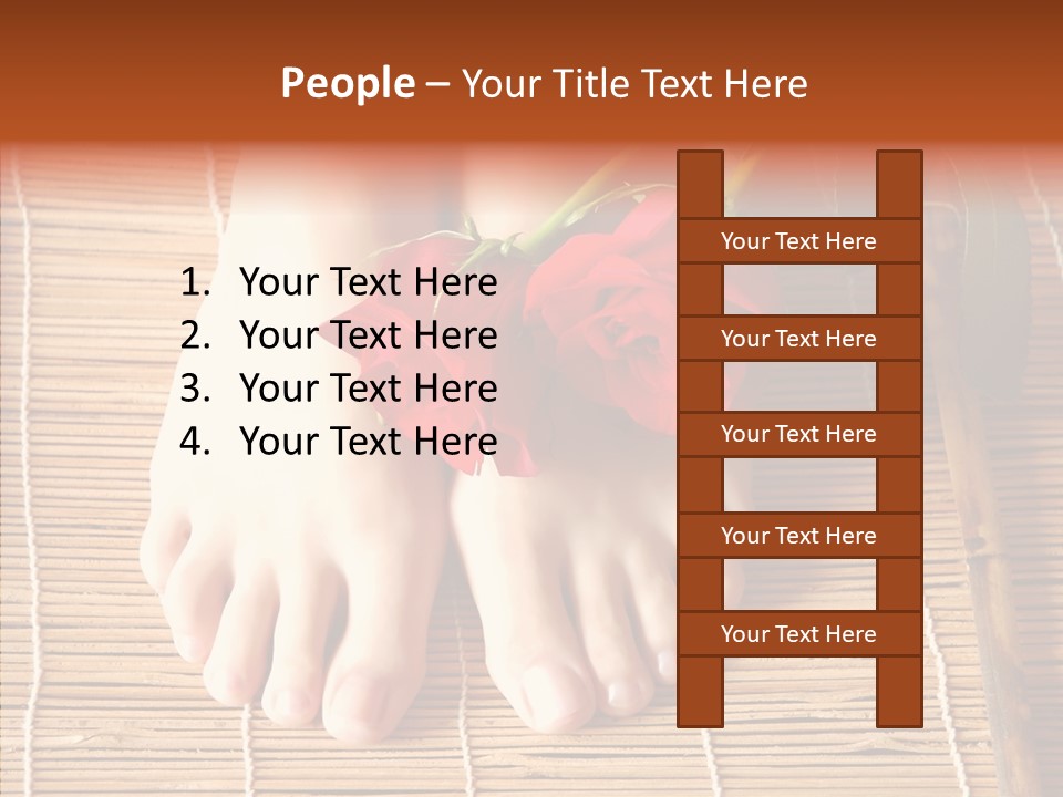 Blossom Toenails Flowers PowerPoint Template