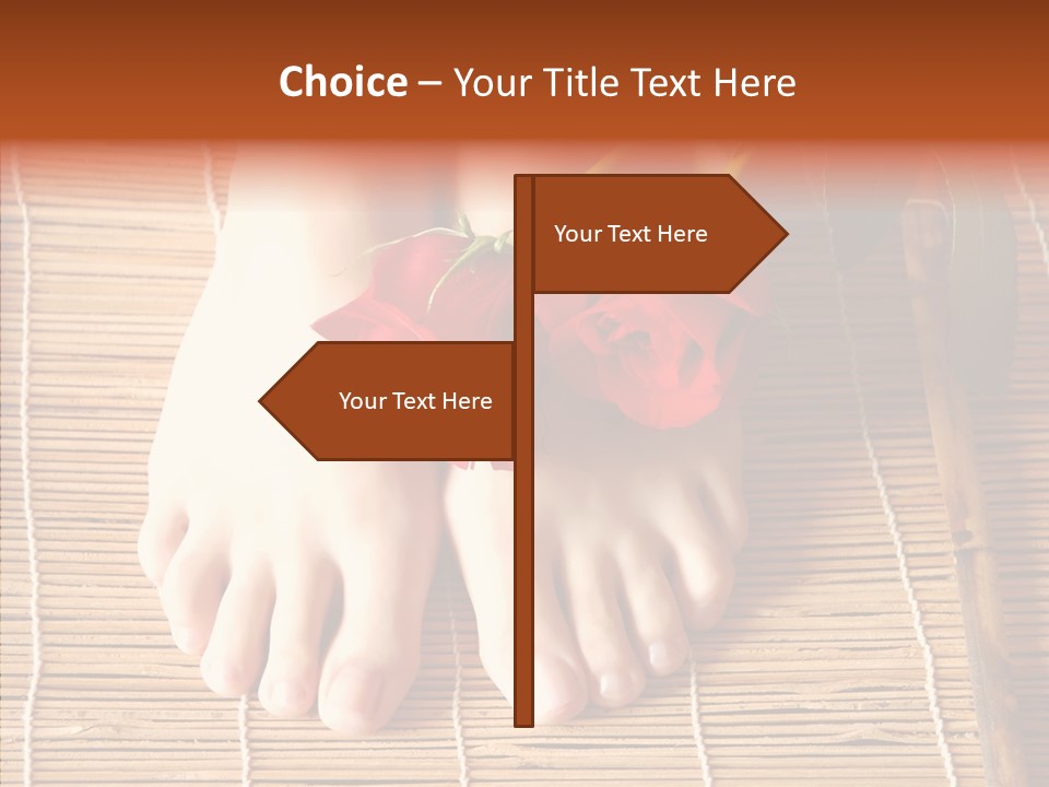 Blossom Toenails Flowers PowerPoint Template