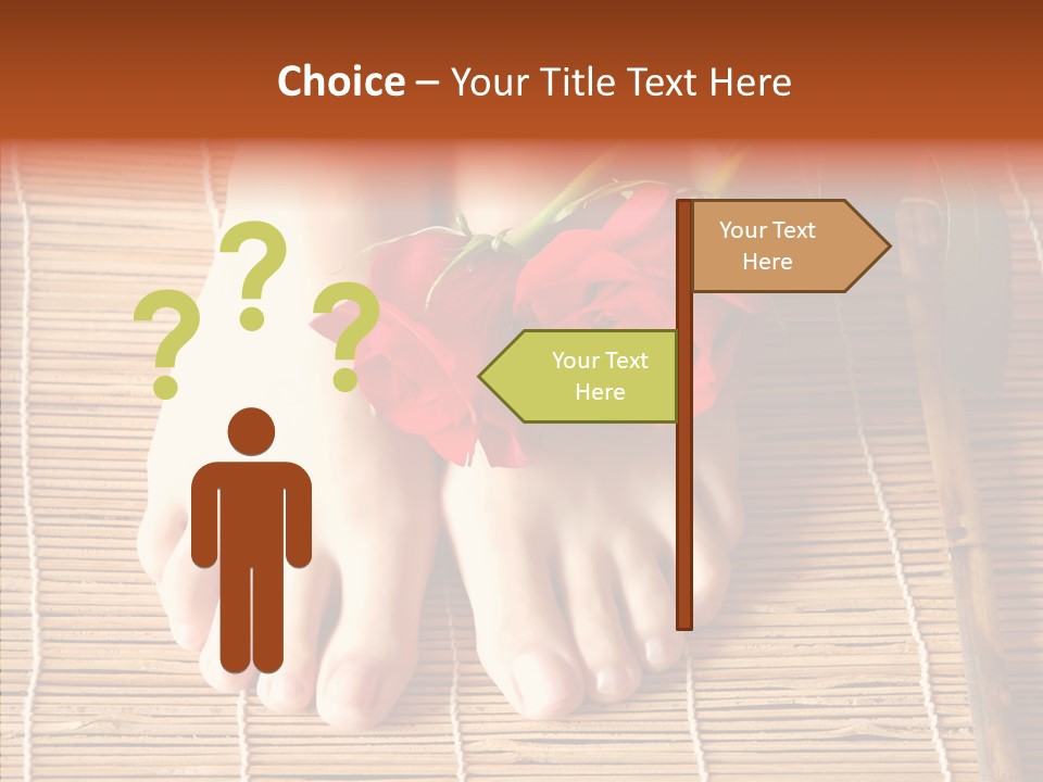 Blossom Toenails Flowers PowerPoint Template