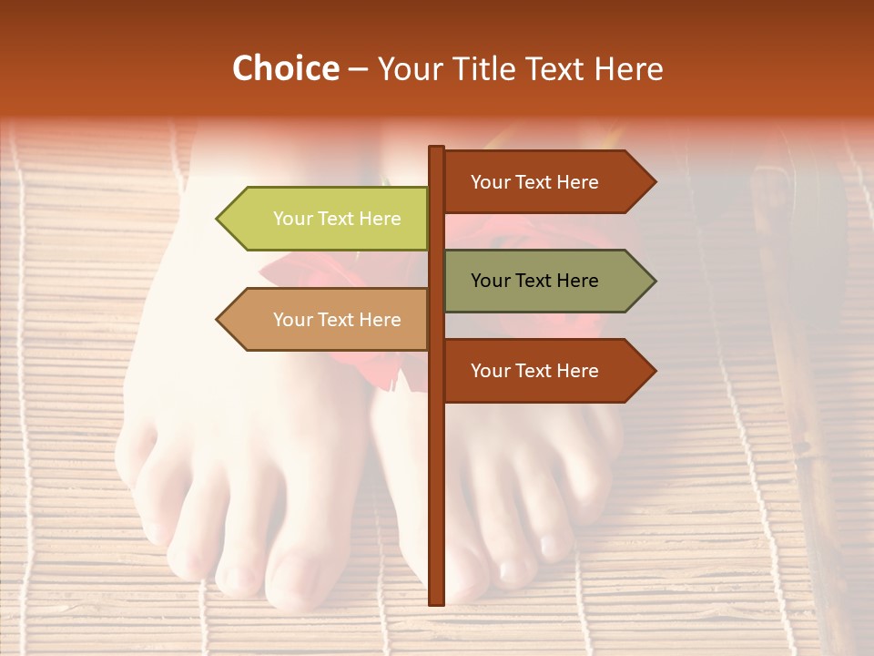 Blossom Toenails Flowers PowerPoint Template