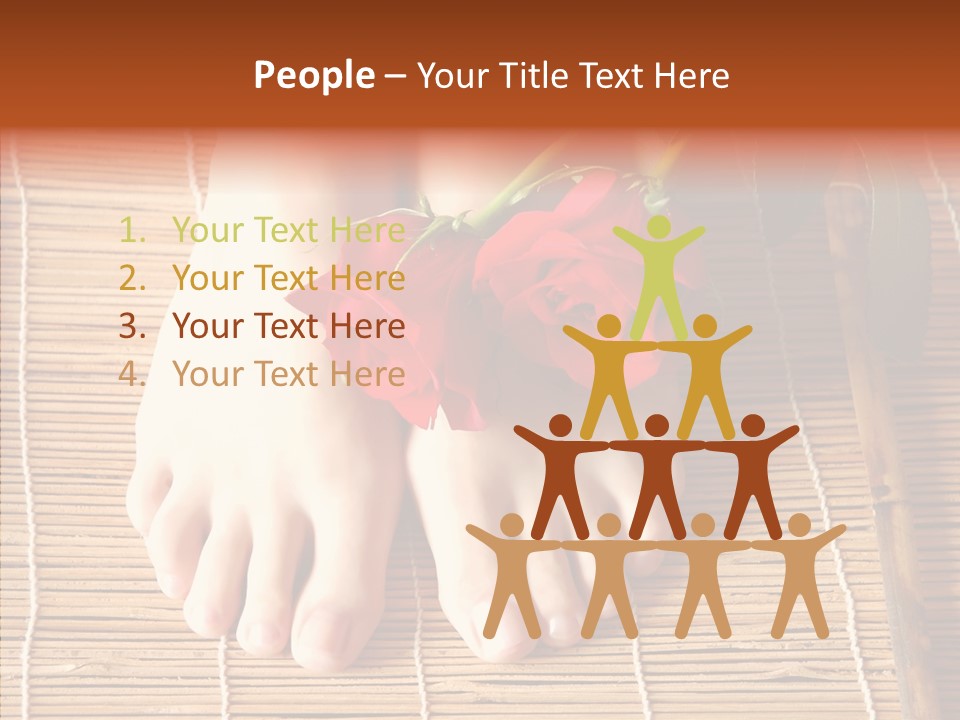 Blossom Toenails Flowers PowerPoint Template