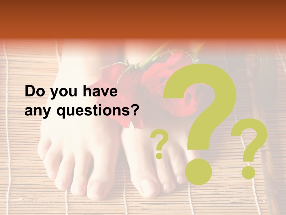 Blossom Toenails Flowers PowerPoint Template