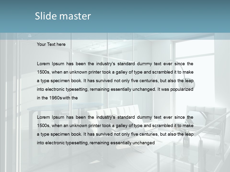 House Shadow Floor PowerPoint Template