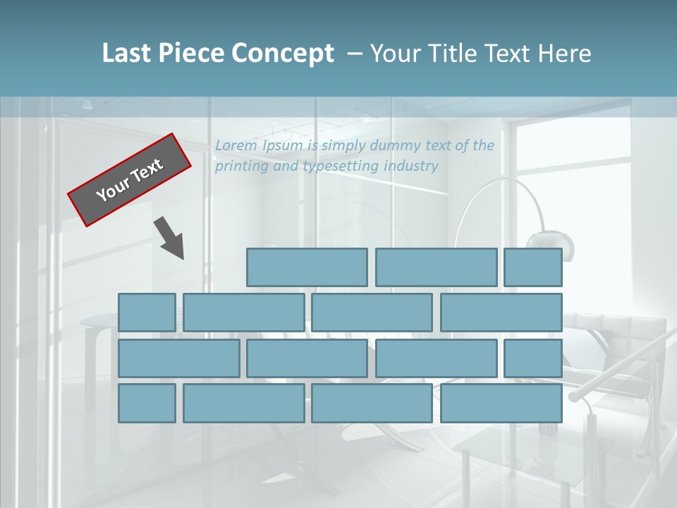 House Shadow Floor PowerPoint Template