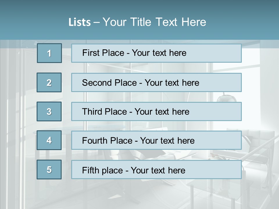 House Shadow Floor PowerPoint Template