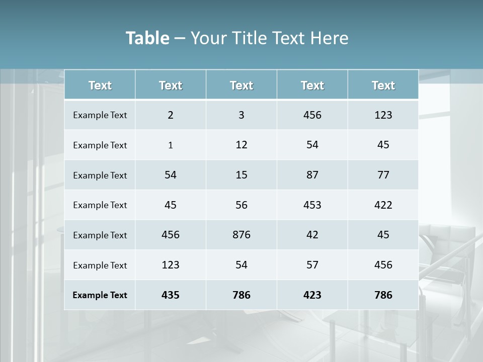 House Shadow Floor PowerPoint Template