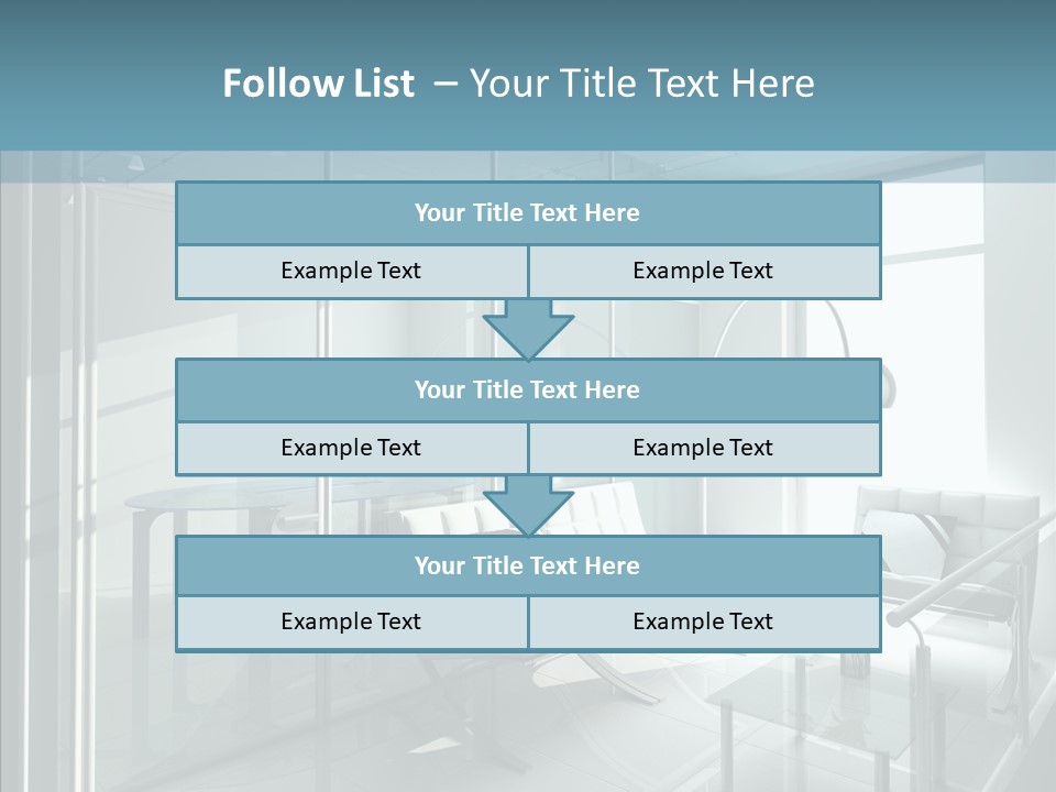 House Shadow Floor PowerPoint Template