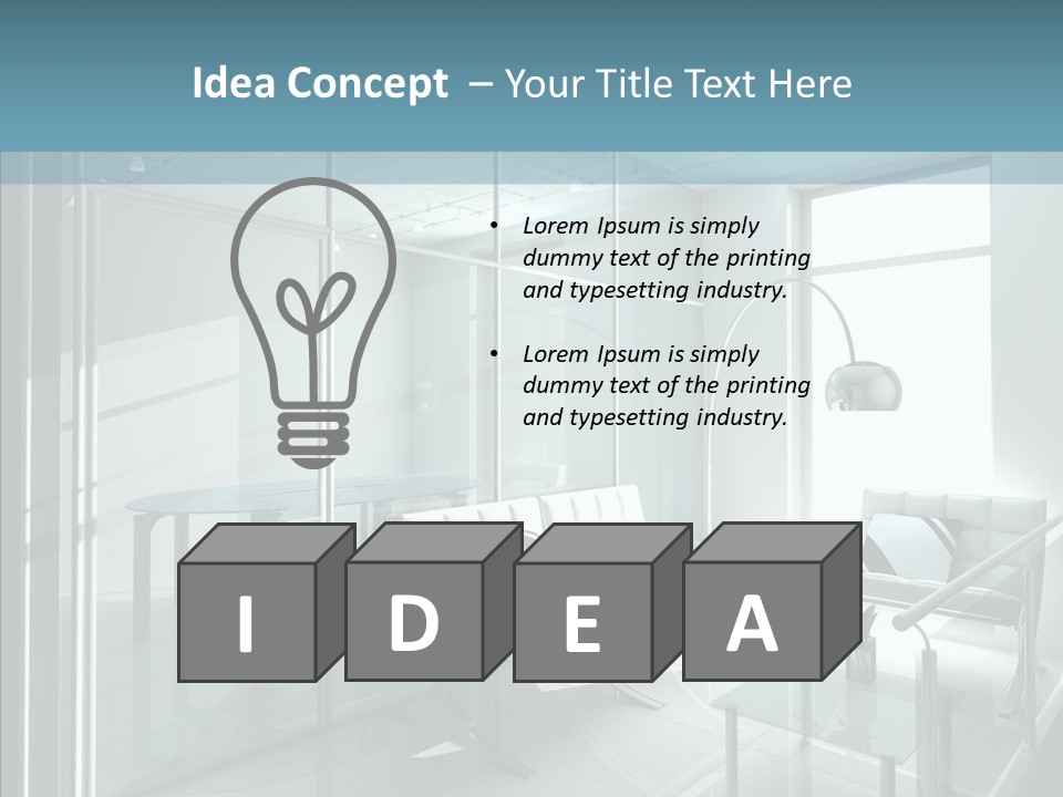 House Shadow Floor PowerPoint Template