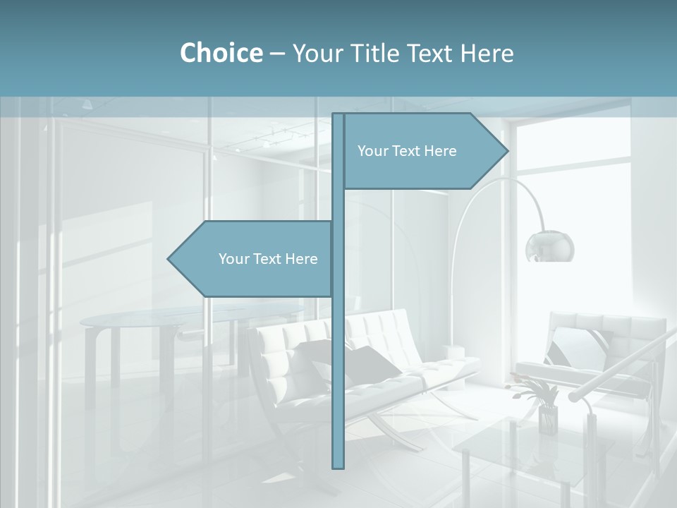 House Shadow Floor PowerPoint Template