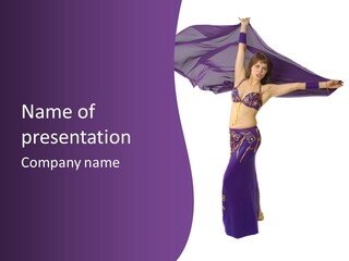 Dancer Bellydancing Belly Dance PowerPoint Template