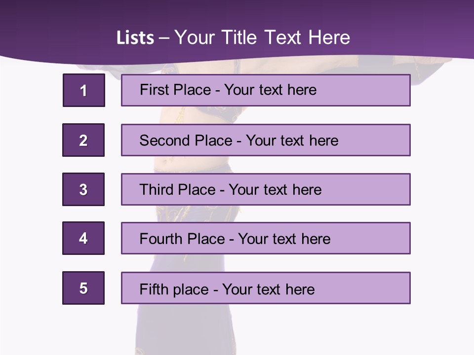 Dancer Bellydancing Belly Dance PowerPoint Template
