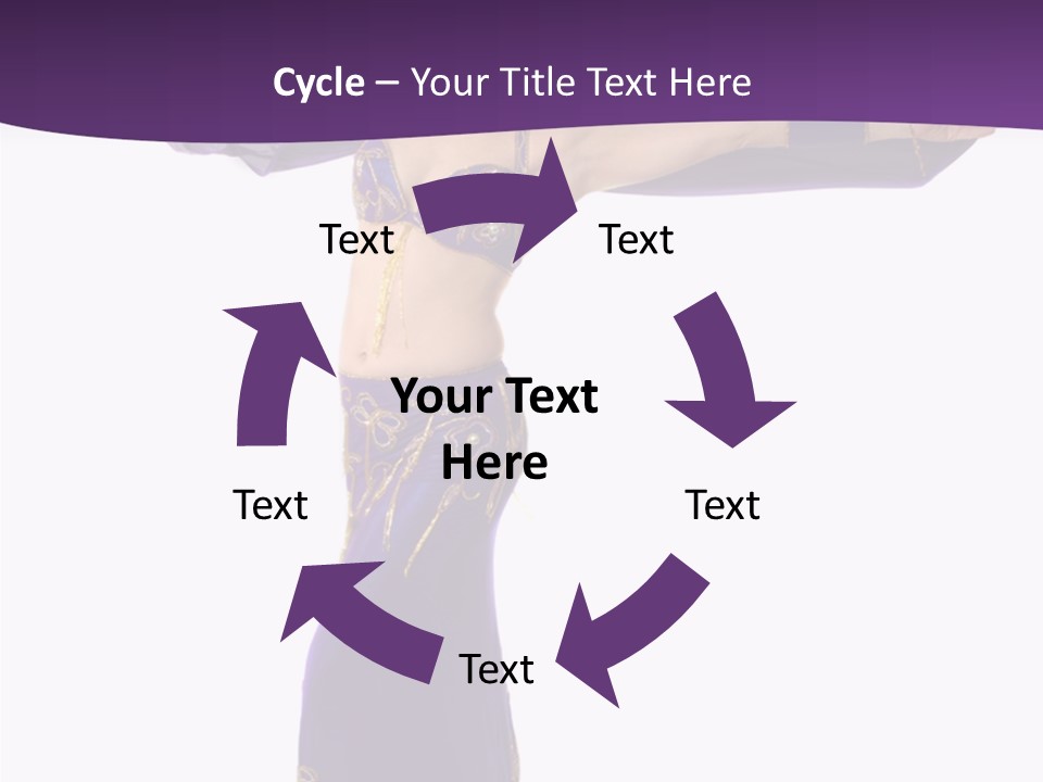 Dancer Bellydancing Belly Dance PowerPoint Template