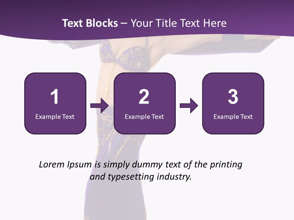 Dancer Bellydancing Belly Dance PowerPoint Template