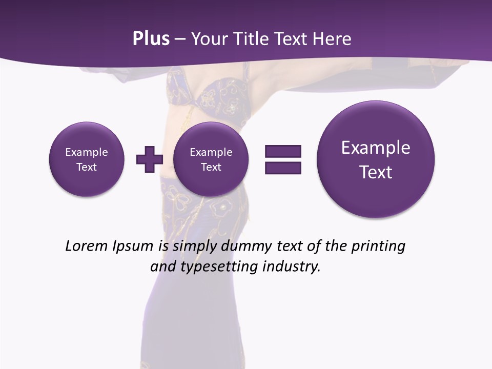 Dancer Bellydancing Belly Dance PowerPoint Template