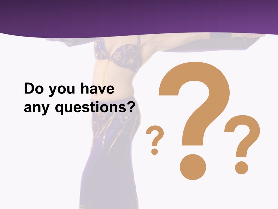 Dancer Bellydancing Belly Dance PowerPoint Template