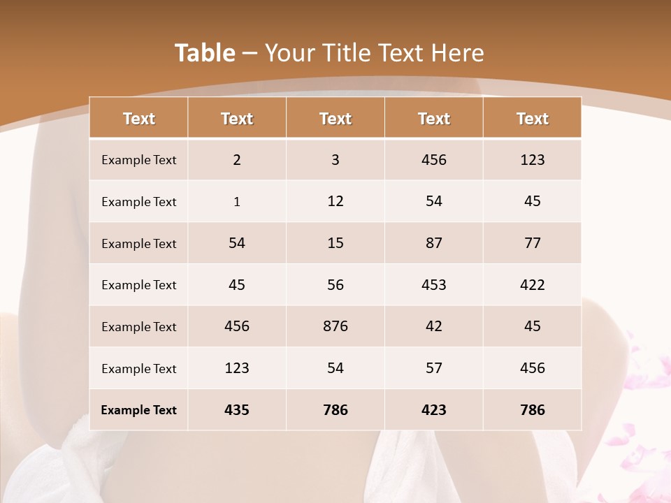 Beauty Body Masage PowerPoint Template