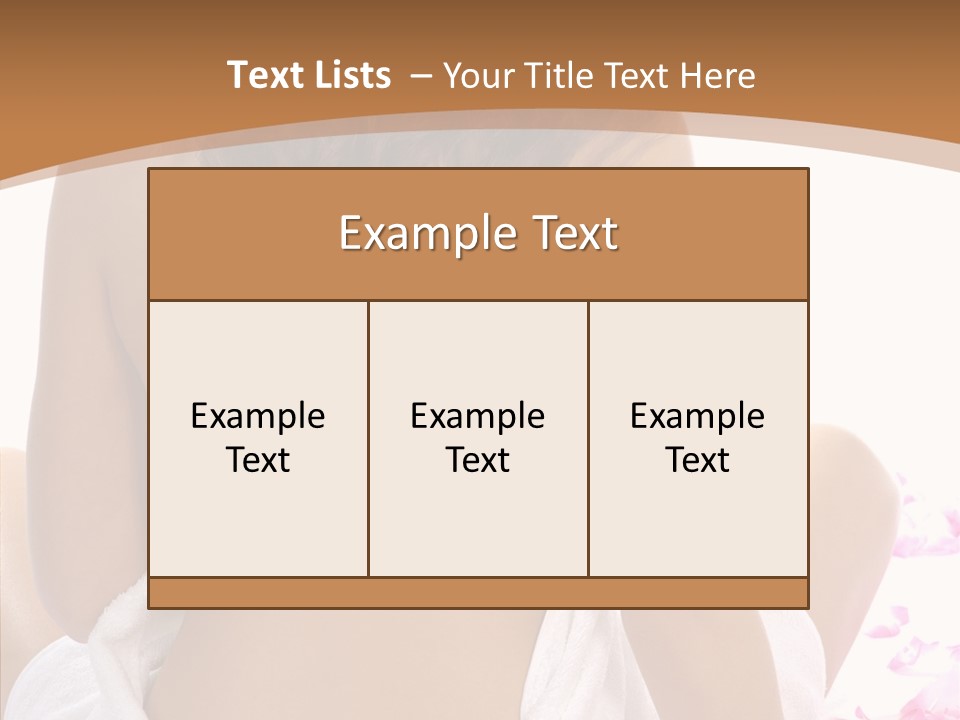 Beauty Body Masage PowerPoint Template