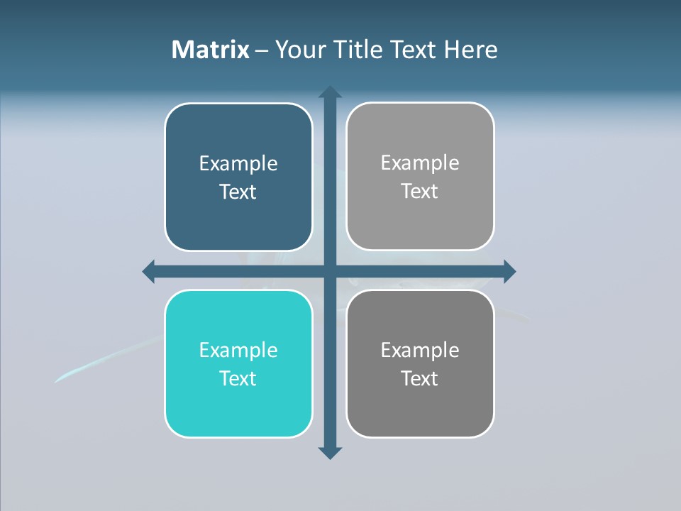 Blue Ocean Shark PowerPoint Template