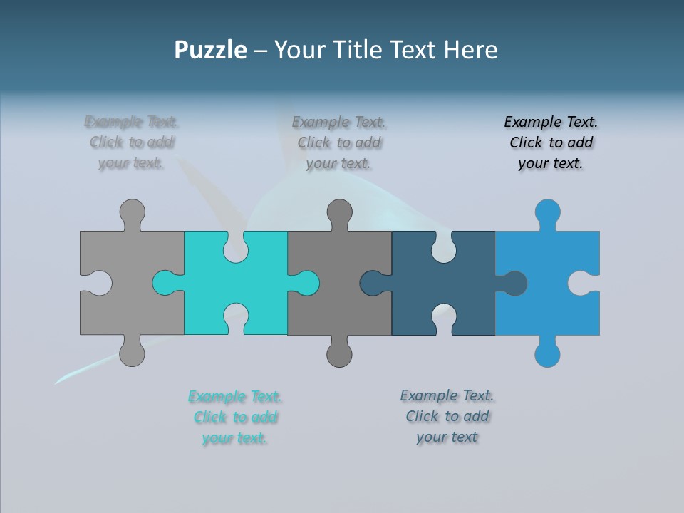 Blue Ocean Shark PowerPoint Template