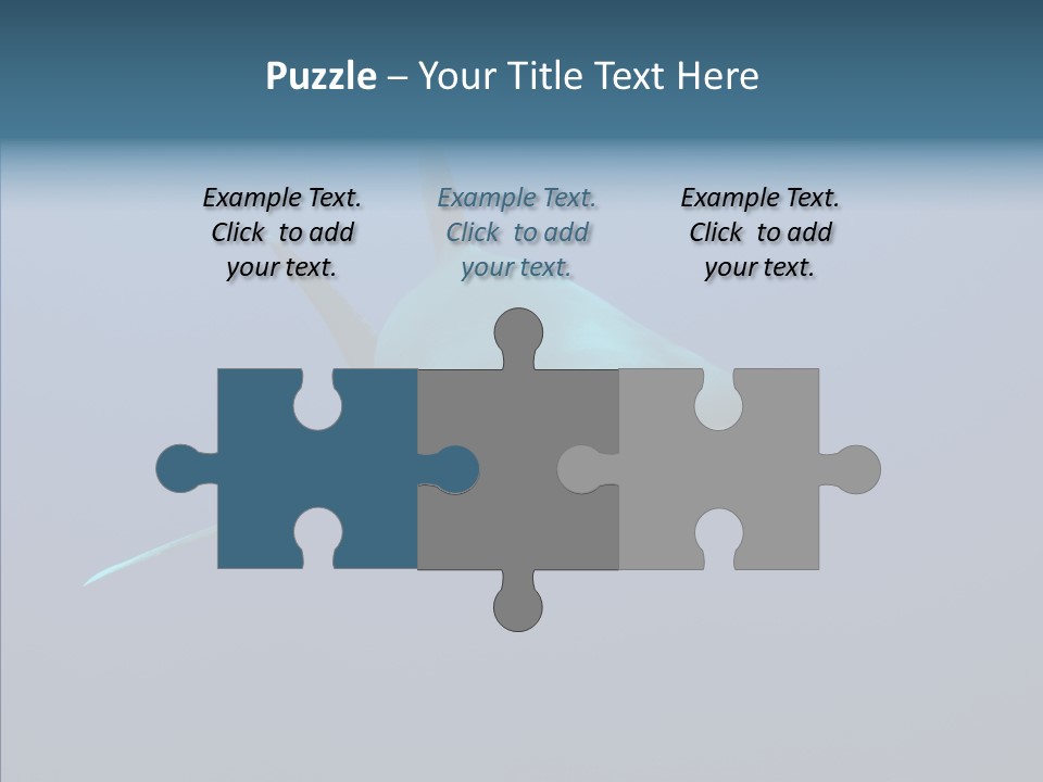 Blue Ocean Shark PowerPoint Template