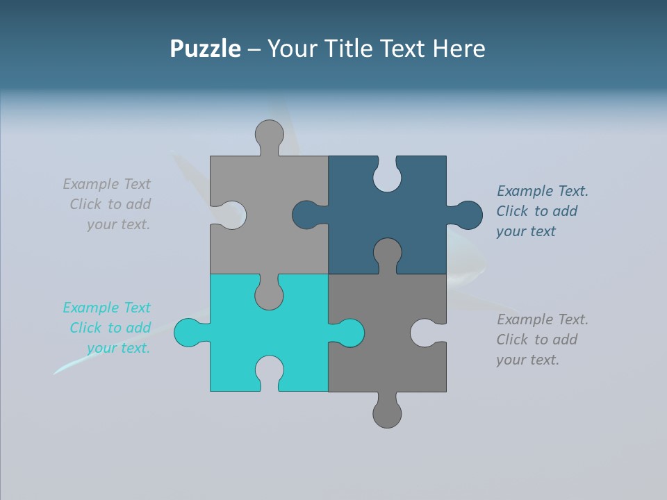 Blue Ocean Shark PowerPoint Template