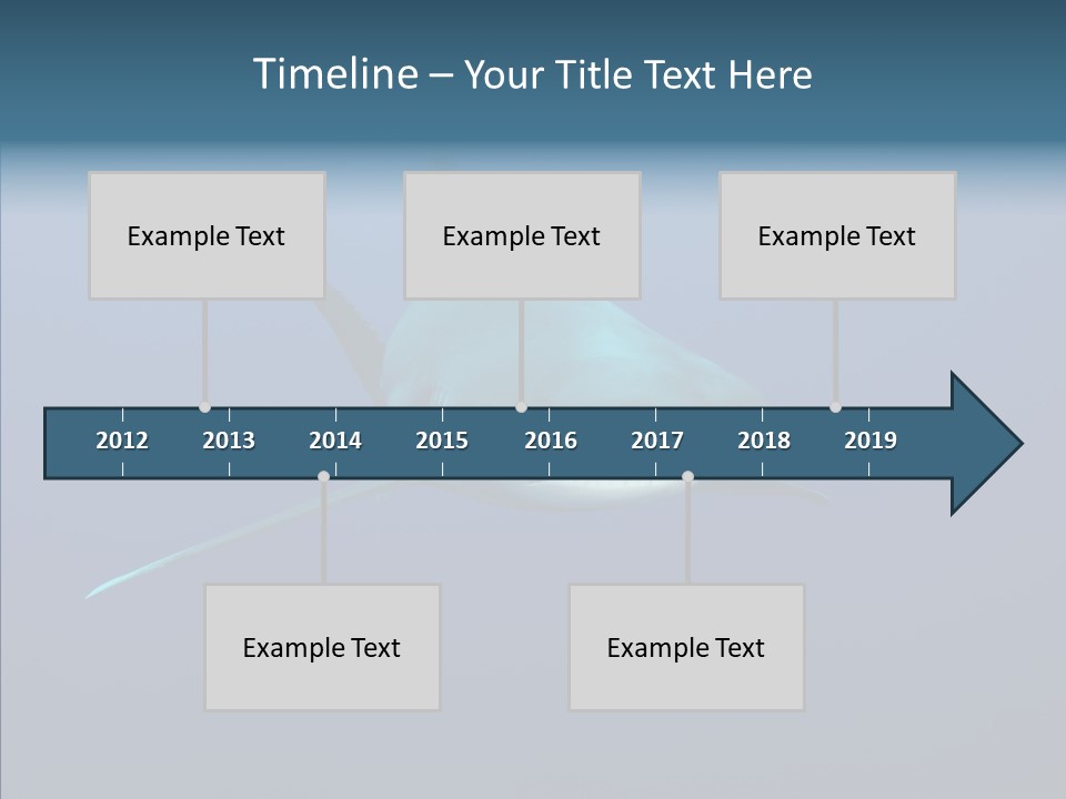 Blue Ocean Shark PowerPoint Template