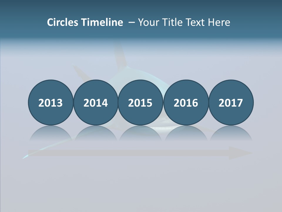 Blue Ocean Shark PowerPoint Template