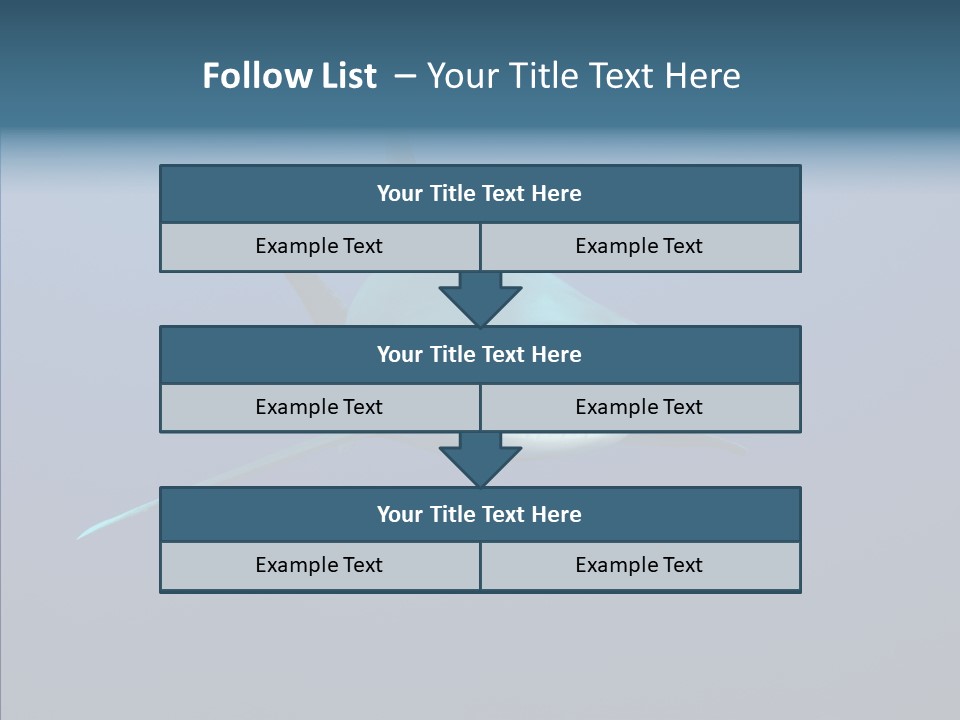 Blue Ocean Shark PowerPoint Template