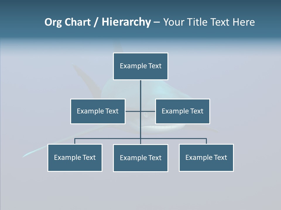 Blue Ocean Shark PowerPoint Template