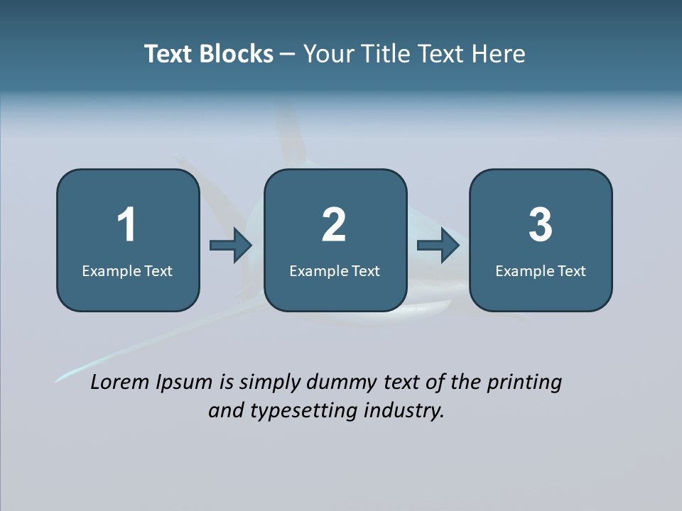 Blue Ocean Shark PowerPoint Template