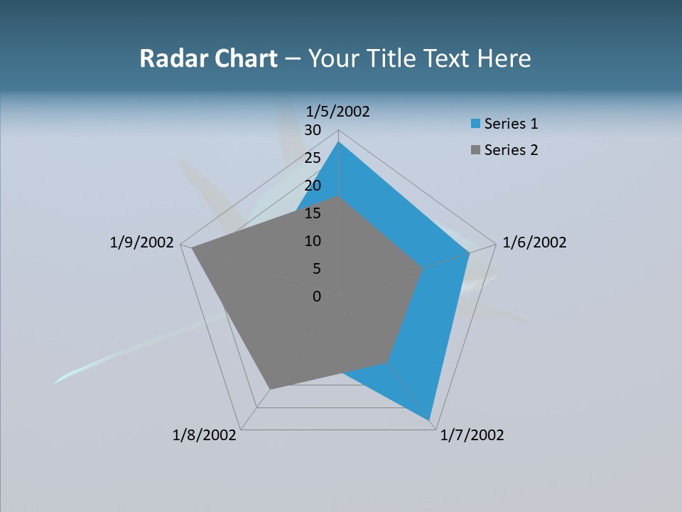 Blue Ocean Shark PowerPoint Template