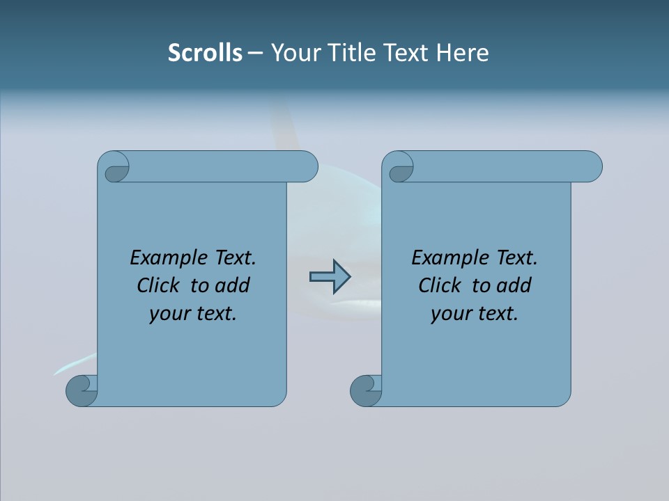 Blue Ocean Shark PowerPoint Template