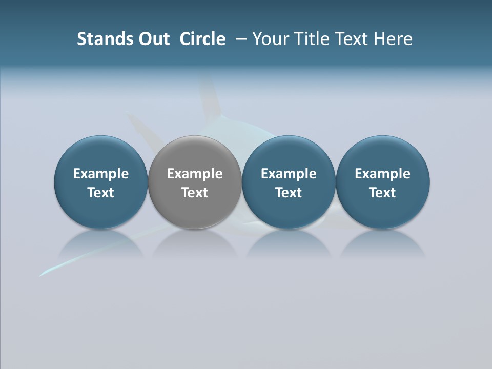 Blue Ocean Shark PowerPoint Template