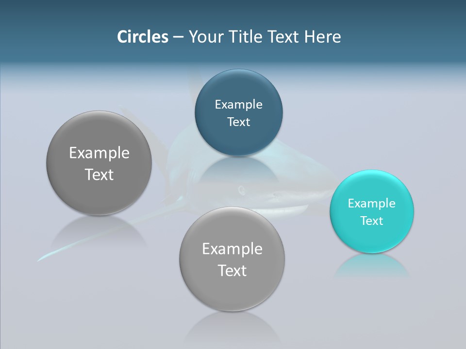 Blue Ocean Shark PowerPoint Template